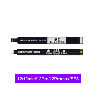 i2C Battery Boot Strap Test Flex Cable, For iPhone 5 SE / 6s / 6 Plus / 6s Plus / 7 / 7 Plus, For iPhone 8 / 8 Plus / X / XR / XS / XS Max / 11 Pro / 11 Pro Max, For iPhone 11 / SE2, For iPhone 12 mini / 12 / 12 Pro / 12 Pro Max / SE3