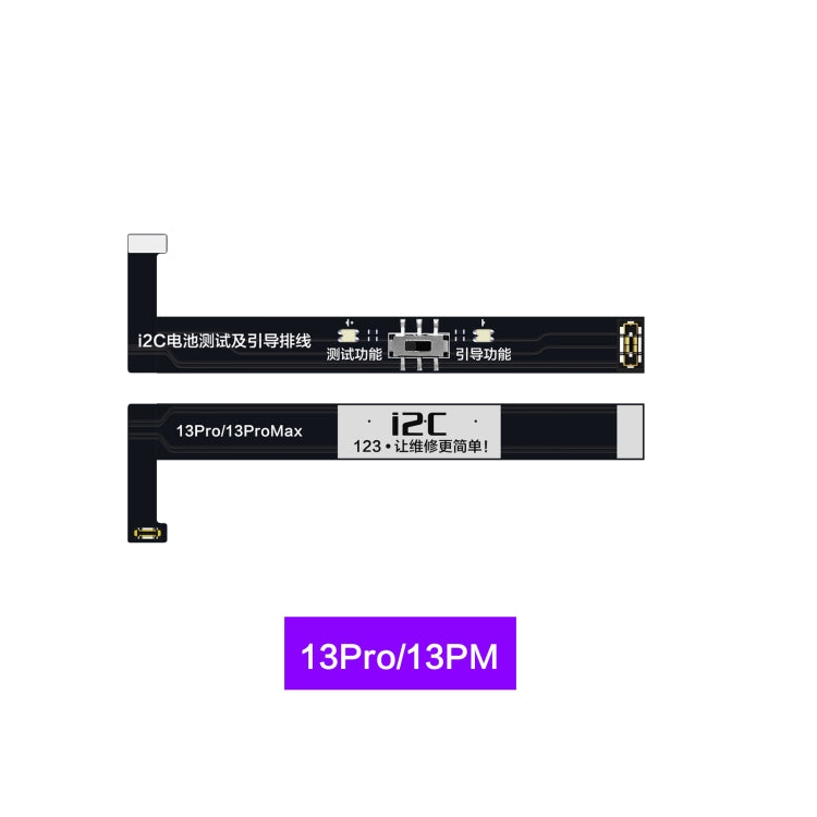 i2C Battery Boot Strap Test Flex Cable, For iPhone 5 SE / 6s / 6 Plus / 6s Plus / 7 / 7 Plus, For iPhone 8 / 8 Plus / X / XR / XS / XS Max / 11 Pro / 11 Pro Max, For iPhone 11 / SE2, For iPhone 12 mini / 12 / 12 Pro / 12 Pro Max / SE3