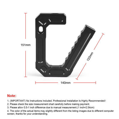 For Jeep Wrangler JK 2007-2018 Car Modification Aluminum Interior Handle, For Jeep Wrangler JK 2007-2018 (Red), For Jeep Wrangler JK 2007-2018 (Blue), For Jeep Wrangler JK 2007-2018 (Silver), For Jeep Wrangler JK 2007-2018 (Black)