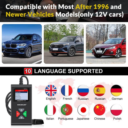 KINGBOLEN YA100 OBD2 Car Engine Fault Diagnosis Tool, YA100