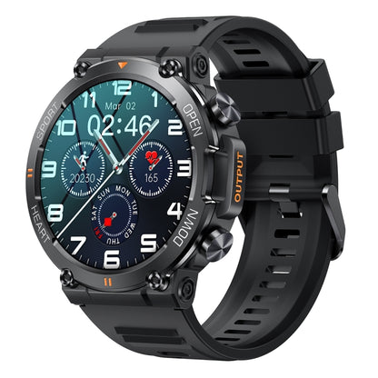 K56 Pro 1.39 inch Smart Silicone Strap Wristband Support Heart Rate Monitoring / Blood Pressure Monitoring, Silicone Strap (Black), Silicone Strap (Khaki), Silicone Strap (Green)