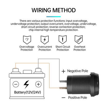 ZH-1786A1 QC3.0 USB-A + Type-C Dual Interface Car Charger, ZH-1786A1