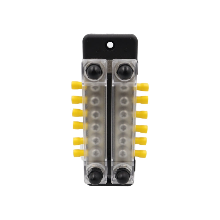 CP-3024 150A 12-48V RV Yacht Double-row 6-way Busbar with Ring Terminals, CP-3024