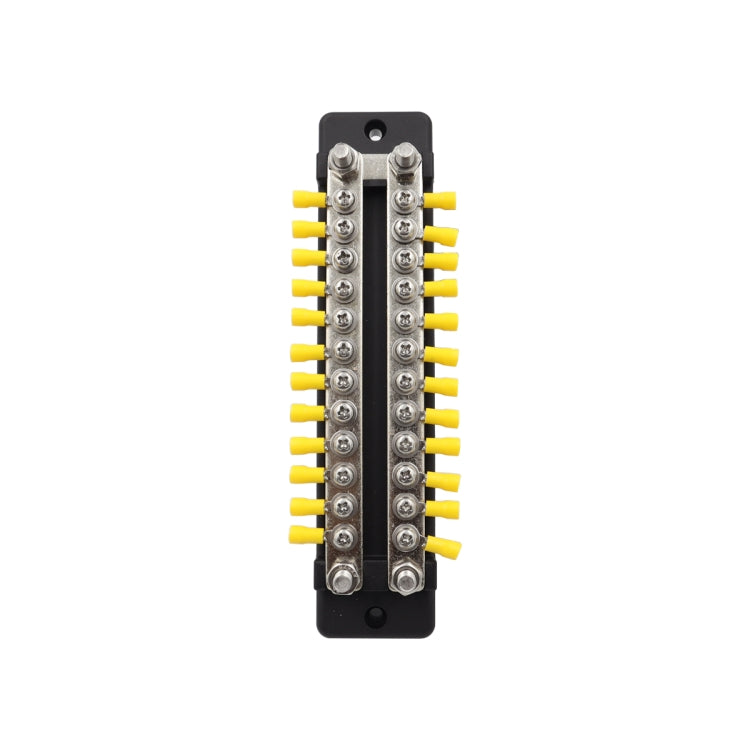 CP-3025 150A 12-48V RV Yacht Double-row 12-way Busbar with 28pcs Terminals, CP-3025