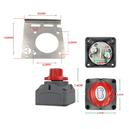 CP-3057 Car Auto RV Marine Boat Battery Selector Isolator with Fixed Bracket, CP-3057