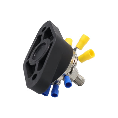 3/8 inch M10 RV Yacht 8-way Terminal Stud with 2 M5x20 Screws + 16pcs Terminals, CP-3065, CP-3066