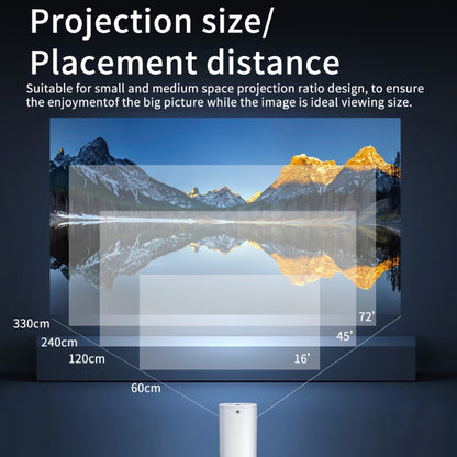 T1 480x360 800 Lumens Portable Mini LED Projector, Specification:UK Plug, UK Plug