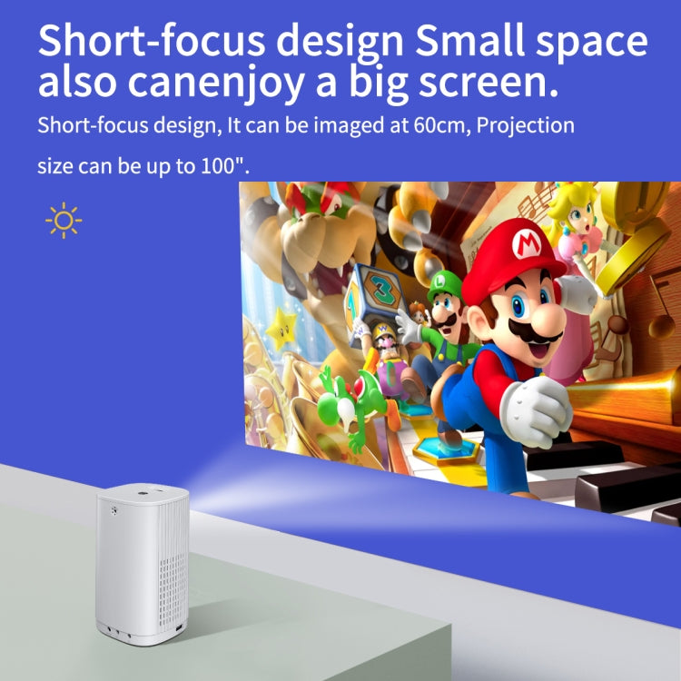 T1 480x360 800 Lumens Portable Mini LED Projector, Specification:US Plug, US Plug