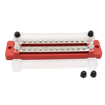 CP-3111 1 Pair 150A 12-48V RV Yacht Double-row 12-way Busbar, CP-3111