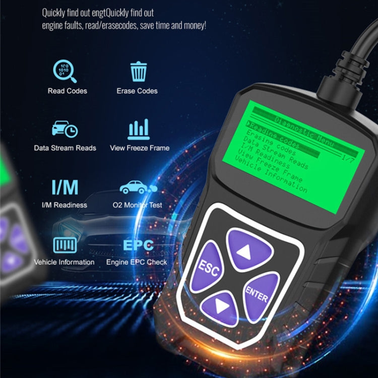 Obdprog MT100 OBD2 Scanner Car Engine Tester Car Diagnostic Tool, MT100