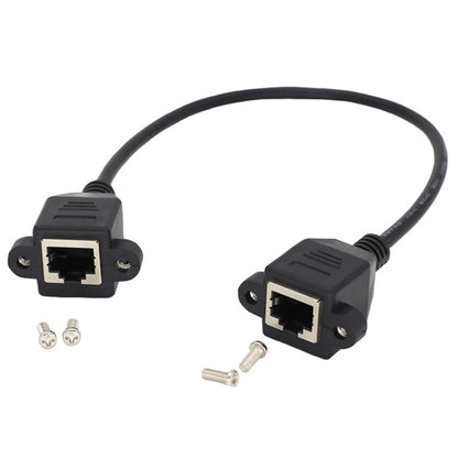 RJ45 Female to Female LAN Extension Cable with Screw Lock, 30cm, 60cm, 1m, 2m