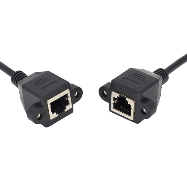 RJ45 Female to Female LAN Extension Cable with Screw Lock, 30cm, 60cm, 1m, 2m