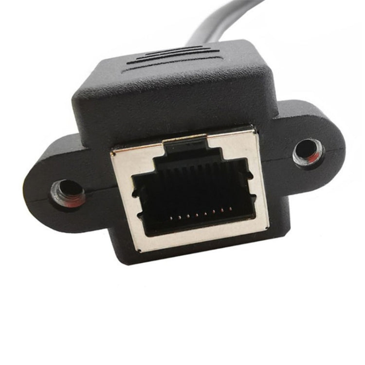 RJ45 Female to Female LAN Extension Cable with Screw Lock, 30cm, 60cm, 1m, 2m