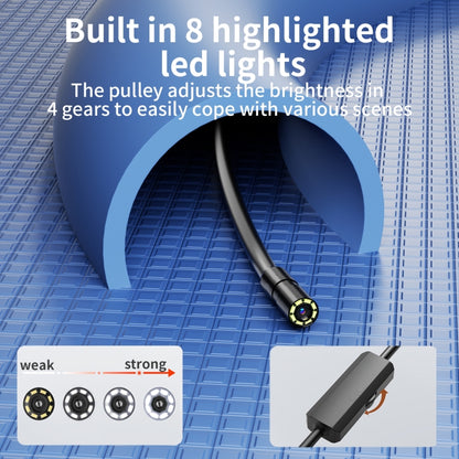 AN112 IP68 8LEDS 8mm Industrial Videoscope for iPhone 8 Pin, Length:2m Flexible Line, 1m Flexible Line, 2m Flexible Line, 3.5m Flexible Line, 5m Flexible Line, 10m Flexible Line, 1m Hard Line, 2m Hard Line, 3.5m Hard Line, 5m Hard Line, 10m Hard Line