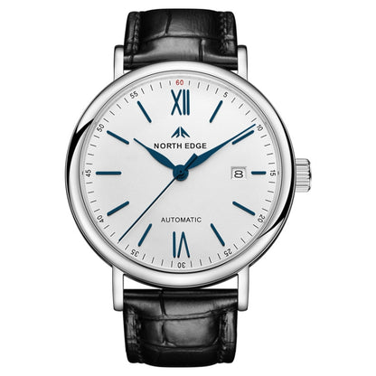 NORTH EDGE AMOY Multifunctional Business Men's Watch Waterproof Leather Mechanical Watch