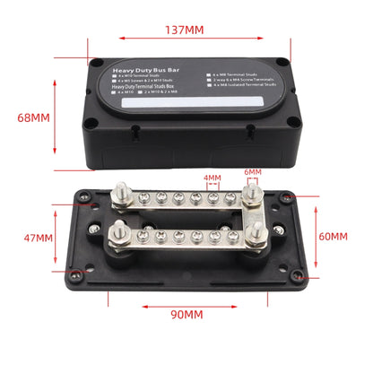 CP-3087-01 100A 48V 12-way M6 Terminal Busbar, CP-3087-01