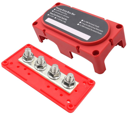 CP-3090 1 Pair  300A 48V 4-way M10 Terminal Busbar, CP-3090