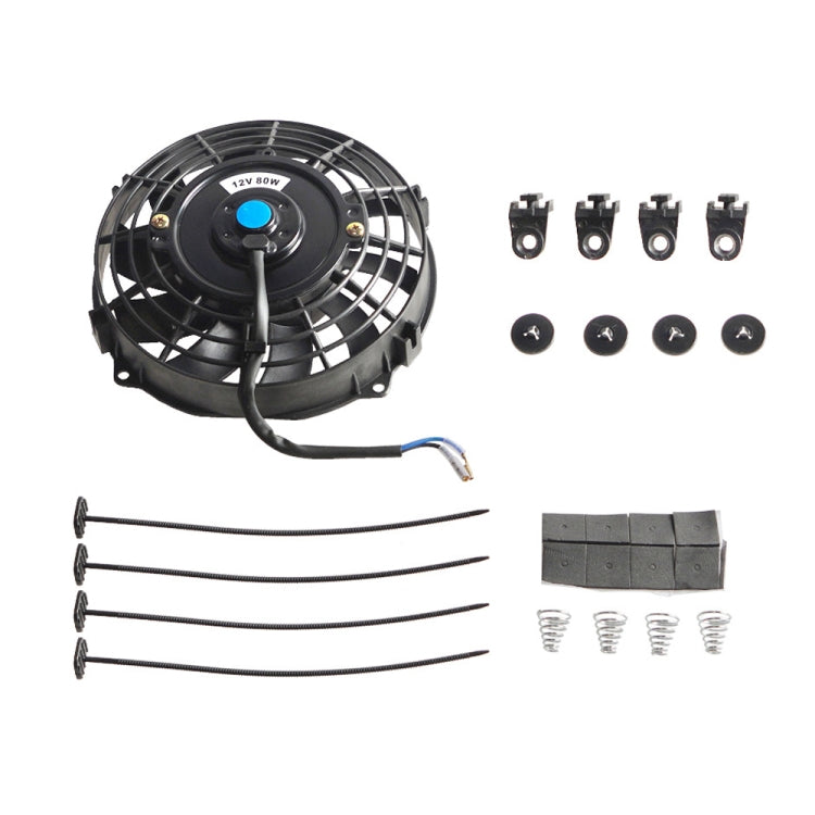 12V 80W Car Powerful Transmission Oil Cooling Fan with Mounting Accessorie, 7 inch, 9 inch, 10 inch, 12 inch, 16 inch