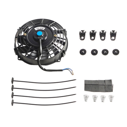 12V 80W Car Powerful Transmission Oil Cooling Fan with Mounting Accessorie, 7 inch, 9 inch, 10 inch, 12 inch, 16 inch