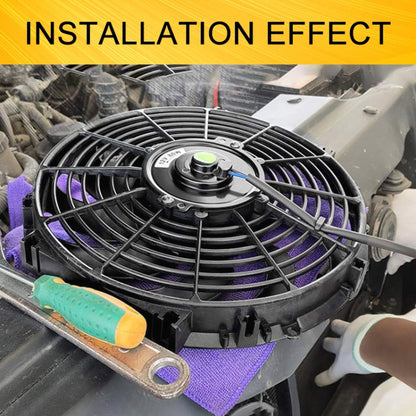 12V 80W Car Powerful Transmission Oil Cooling Fan with Mounting Accessorie, 7 inch, 9 inch, 10 inch, 12 inch, 16 inch
