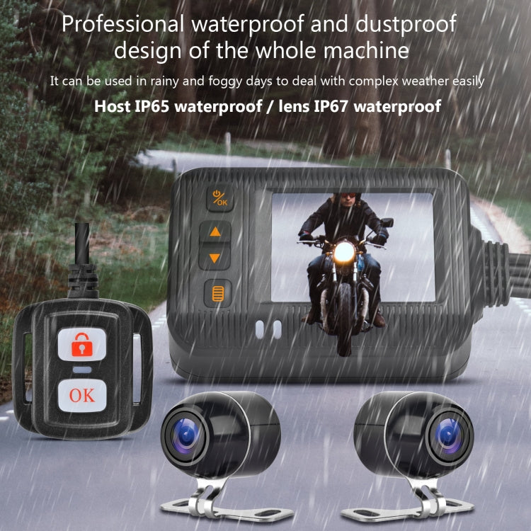 SE20 2.0 inch 1080P Waterproof HD Motorcycle DVR, Support TF Card / Cycling Video / Parking Monitoring, SE20