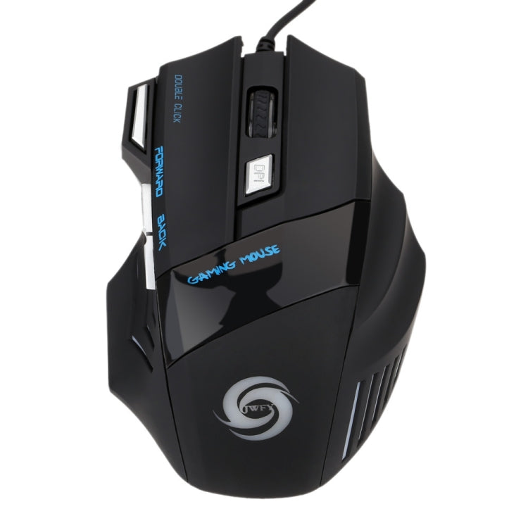 HXSJ A868 7-Keys Colorful Luminous Wired Mouse with Fire Button, A868