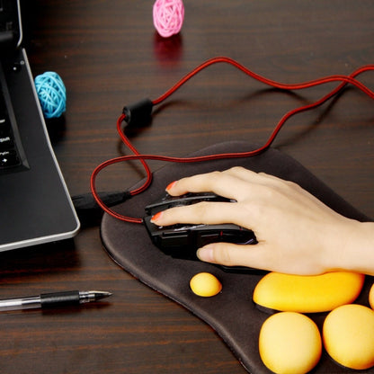 HXSJ A874 7-keys Flowing Water Crack Colorful Luminous Wired Gaming Mouse, A874