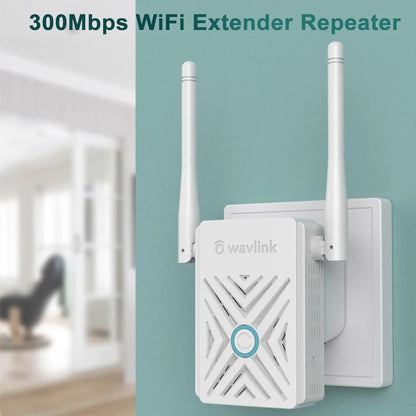 Wavlink WN578W2 300Mbps 2.4GHz WiFi Extender Repeater Home Wireless Signal Amplifier, WN578W2