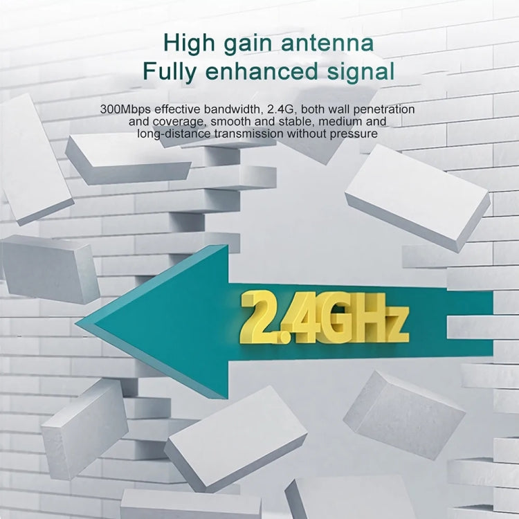 Wavlink WN578W2 300Mbps 2.4GHz WiFi Extender Repeater Home Wireless Signal Amplifier, WN578W2