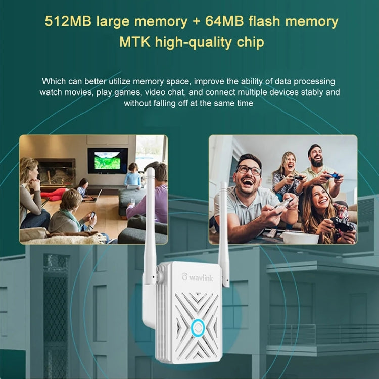 Wavlink WN578W2 300Mbps 2.4GHz WiFi Extender Repeater Home Wireless Signal Amplifier, WN578W2