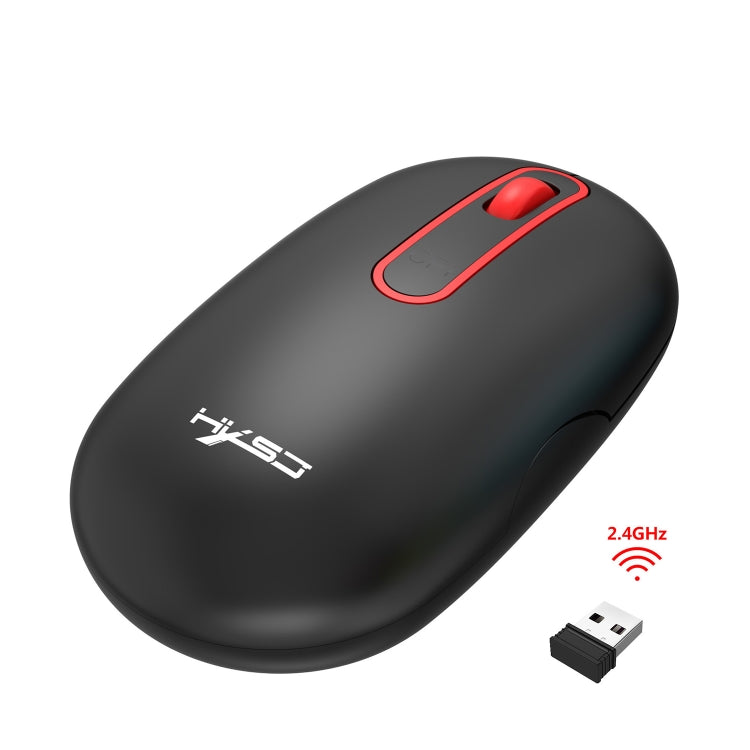 HXSJ T15 2.4GHz 4 Keys Wireless Mute Mouse, T15 Black, T15 White