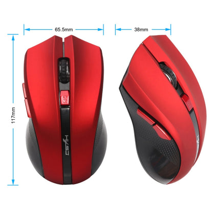 HXSJ X50 2.4G 6 Keys 1600DPI Three-speed Adjustable Wireless Mouse, X50 Black, X50 Red