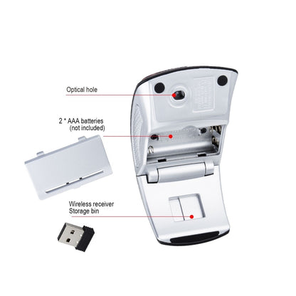 HXSJ ZD-01 1600DPI 2.4GHz Wireless Foldable Mouse