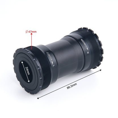 T47B24 Bottom Bracket Fits 86.5mm Width of Bicycle Frame, T47B24