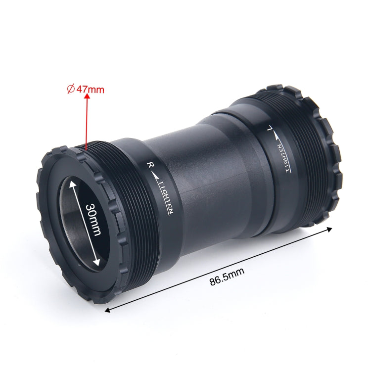 T47B30 Bottom Bracket Fits 86.5mm Width of Bicycle Frame, T47B30