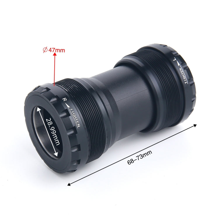 T47ADUB Bottom Bracket Fits 68mm/73mm Width of Bicycle Frame, T47ADUB