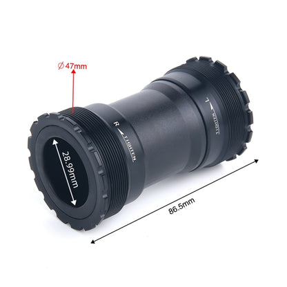 T47BDUB Bottom Bracket Fits 86.5mm Width of Bicycle Frame, T47BDUB