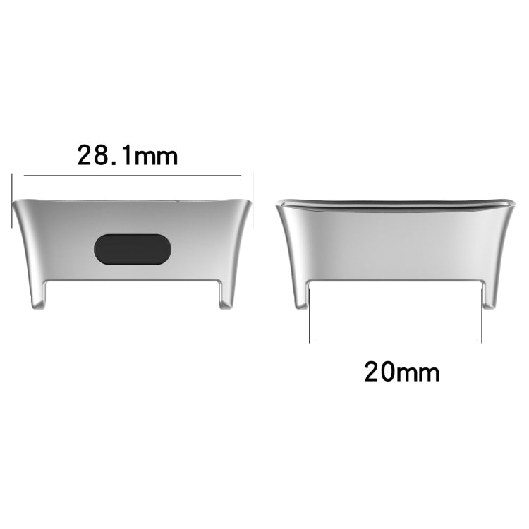 1 Pair Metal Watch Band Connector, For Xiaomi Redmi Watch 3 / Mi Watch Lite 3