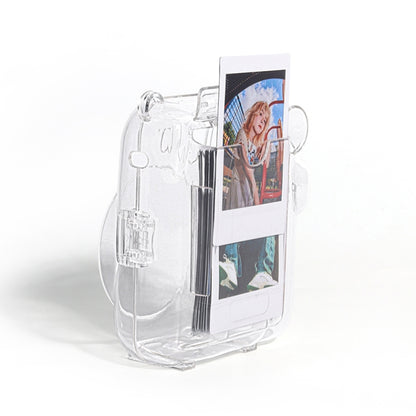 Crystal Hard Acrylic Camera Case with Shoulder Strap, For FUJIFILM instax mini 12(DIY Pink Graffiti), For FUJIFILM instax mini 12(DIY Blue Cat), For FUJIFILM instax mini 12(DIY Purple Daisies), For FUJIFILM instax mini 12(DIY Green Flowers)...