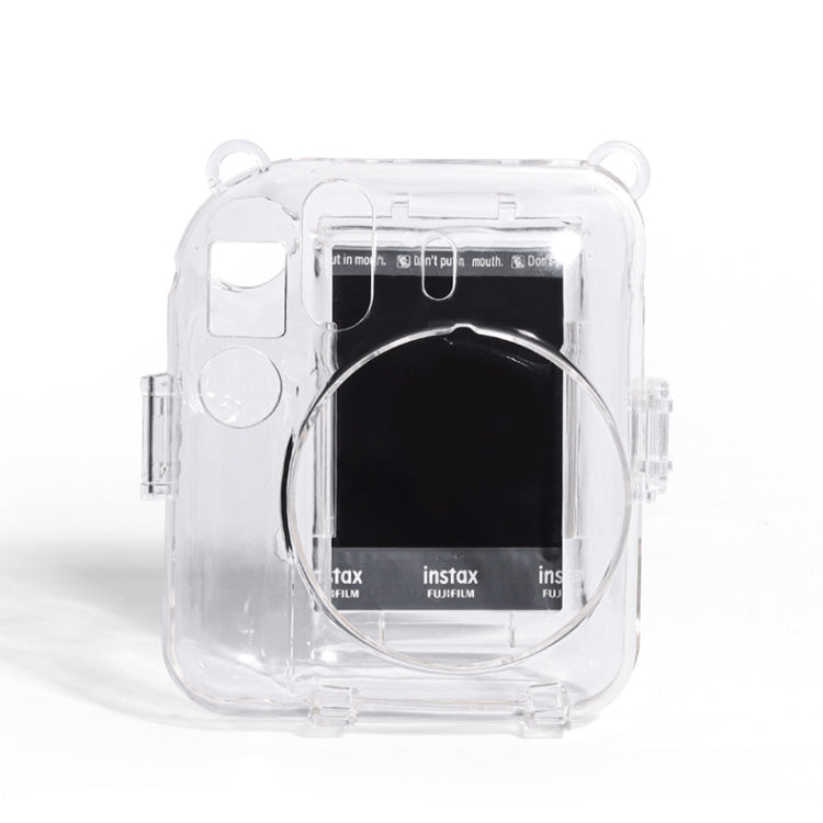 Crystal Hard Acrylic Camera Case with Shoulder Strap, For FUJIFILM instax mini 12(DIY Pink Graffiti), For FUJIFILM instax mini 12(DIY Blue Cat), For FUJIFILM instax mini 12(DIY Purple Daisies), For FUJIFILM instax mini 12(DIY Green Flowers)...