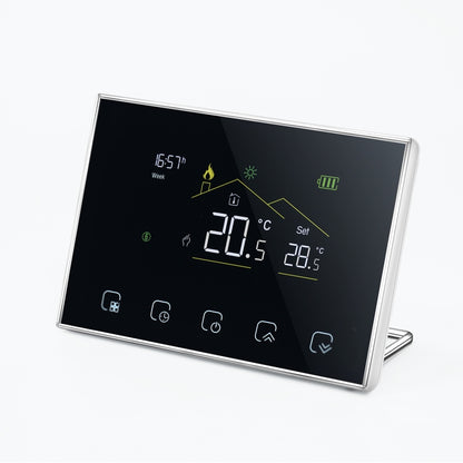 BHT-8000RF-VA- GBC Wireless Smart LED Screen Thermostat Without WiFi, Specification:Electric / Boiler Heating, Electric Heating, Electric Boiler Heating, Boiler Heating, Water Heating, Hydroelectric Heating, Water Boiler Heating