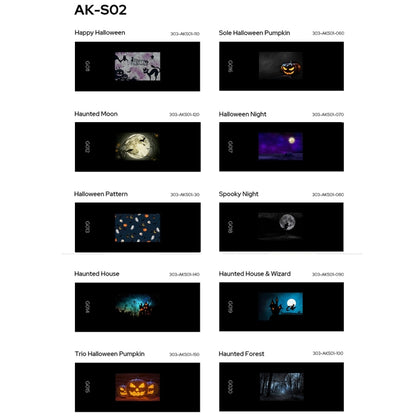 10 in 1 Transparencies Collection Slide Set for Godox AK-R21 Projection Kit, Godox AK-S01, Godox AK-S02, Godox AK-S03, Godox AK-S04, Godox AK-S05, Godox AK-S06