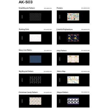 10 in 1 Transparencies Collection Slide Set for Godox AK-R21 Projection Kit, Godox AK-S01, Godox AK-S02, Godox AK-S03, Godox AK-S04, Godox AK-S05, Godox AK-S06