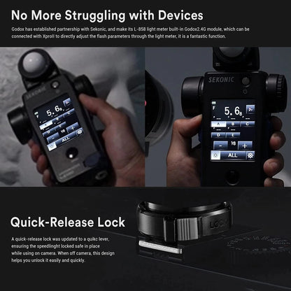 Godox XPro II TTL Wireless Flash Trigger, For Canon, For Nikon, For Sony, For FUJIFILM, For Olympus / Panasonic, For Leica