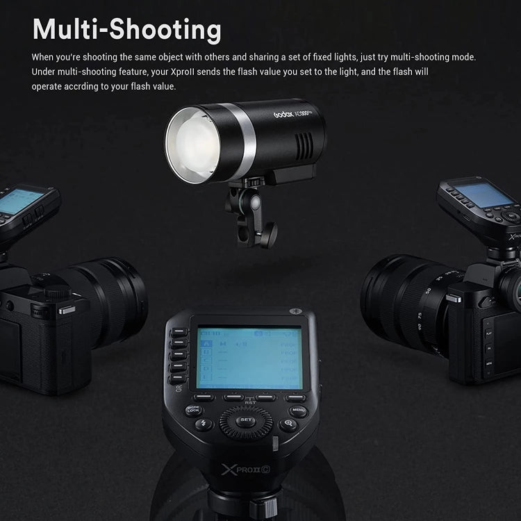 Godox XPro II TTL Wireless Flash Trigger, For Canon, For Nikon, For Sony, For FUJIFILM, For Olympus / Panasonic, For Leica