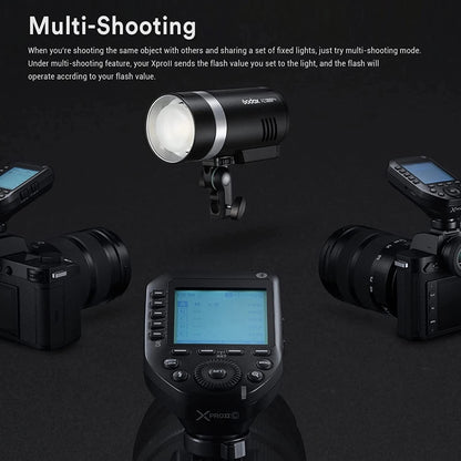 Godox XPro II TTL Wireless Flash Trigger, For Canon, For Nikon, For Sony, For FUJIFILM, For Olympus / Panasonic, For Leica