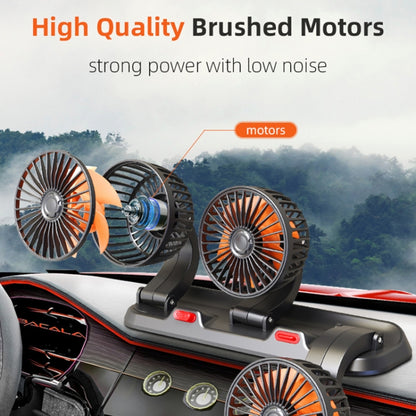 F4310 360-Degree Rotating Adjustable Car Three-Head Fan, F4310 24V Cigarette Lighter, F4310 USB Universal, F4310 12V Cigarette Lighter