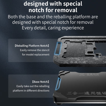 Qianli Mega-idea Multi-functional Middle Frame Positioning BGA Reballing Platform, For Huawei Mate 40 Pro, For Asus ROG Phone 6 Pro / 6, For Xiaomi 12 Pro, For Huawei Nova 6 5G / Honor V30, For Huawei P30 Pro, For Huawei P40 Pro, For Huawei P40 Pro+...