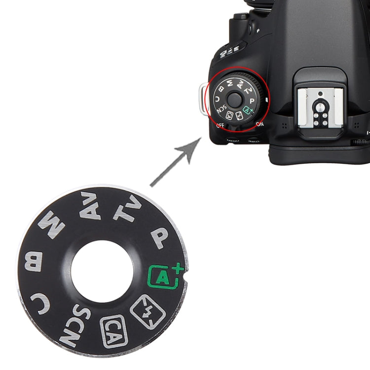 OEM Mode Dial Iron Pad, For Canon EOS 4D / EOS 70D, For Canon EOS 700D, For Canon EOS 5Ds / EOS 7D Mark II, For Canon EOS 7D / EOS 5D Mark II, For Nikon D750 / D7100 / D7200, For Canon EOS 80D, For Canon EOS 600D, For Canon EOS 90D