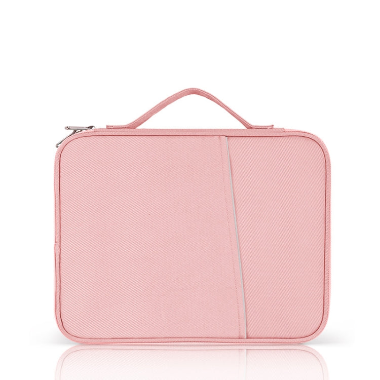 Portable Cloth Texture Leather Bag, For 9.7-11 inch Laptop